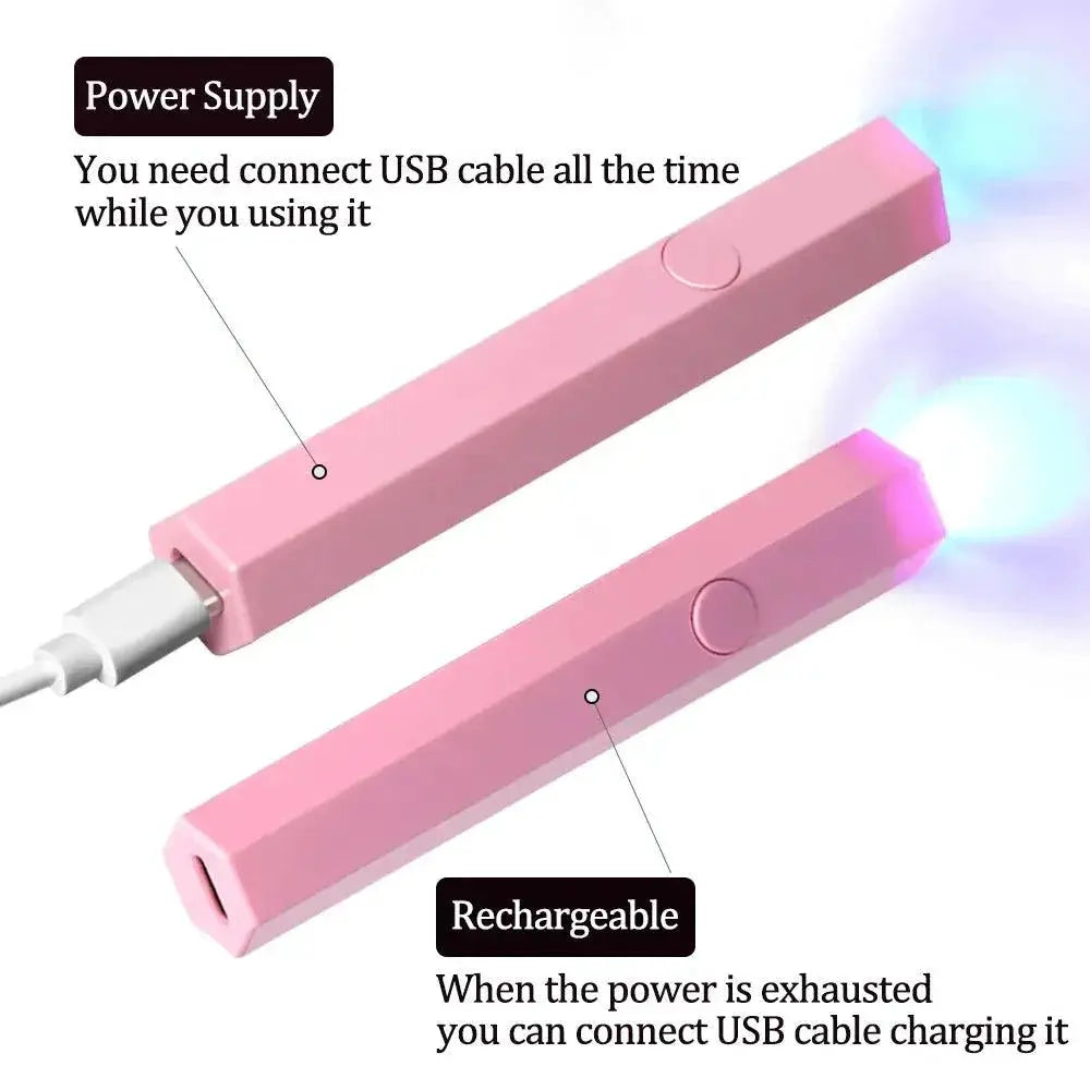 UV LED Nail Dryer Portable Gel Polish Pen Professional