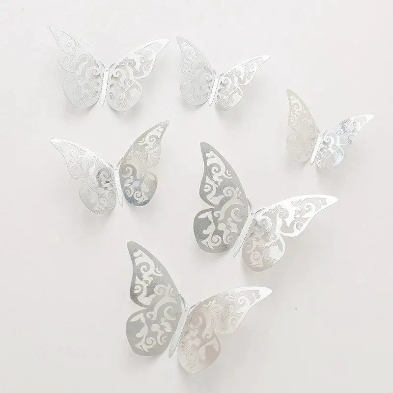 Butterfly Cake Toppers 12 Pcs Set Wedding Party Decor