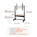 Universal TV Cart Single Bracket