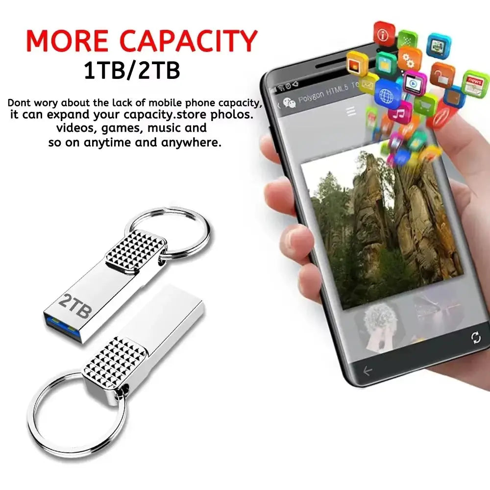Flash Drive USB High Speed Pen Drive Metal Waterproof Type — product view 2
