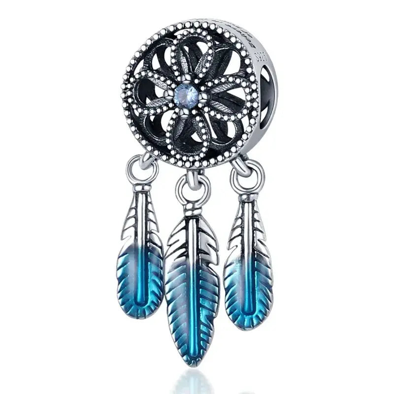 925 Silver Chameleon Glowworm Firefly Bead for Pandora