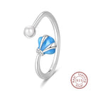 Adjustable Ring Sterling Silver Mermaid