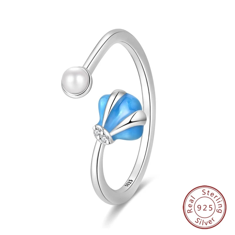 Adjustable Ring Sterling Silver Mermaid