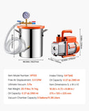 Vacuum Chamber And Pump Kit