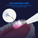 Ultrasonic Electric Dental Scaler Tartar Stain Remover LED Light