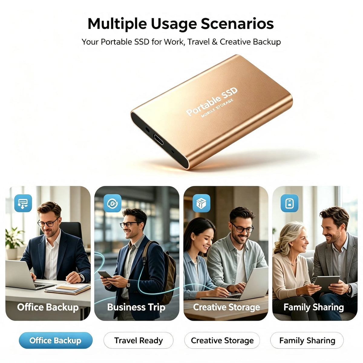Portable Data External SSD Drive