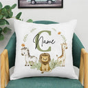 Personalized Animal Name Pillowcase Eco-Friendly Polyester Cover