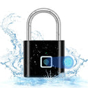 Smart Portable Fingerprint Usb Charging Padlock