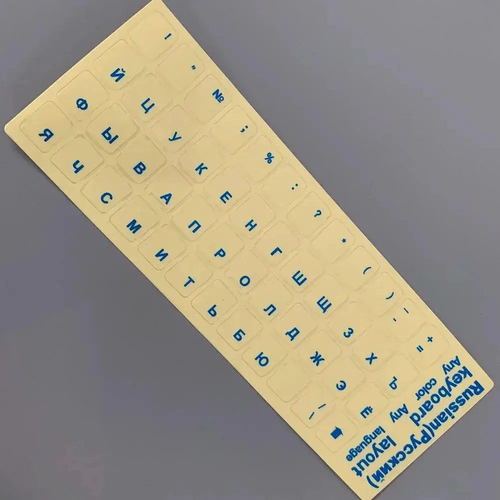 Russian Keyboard Stickers Waterproof Alphabet Layout
