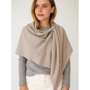 Women Irregular Wool Shawl Wrap