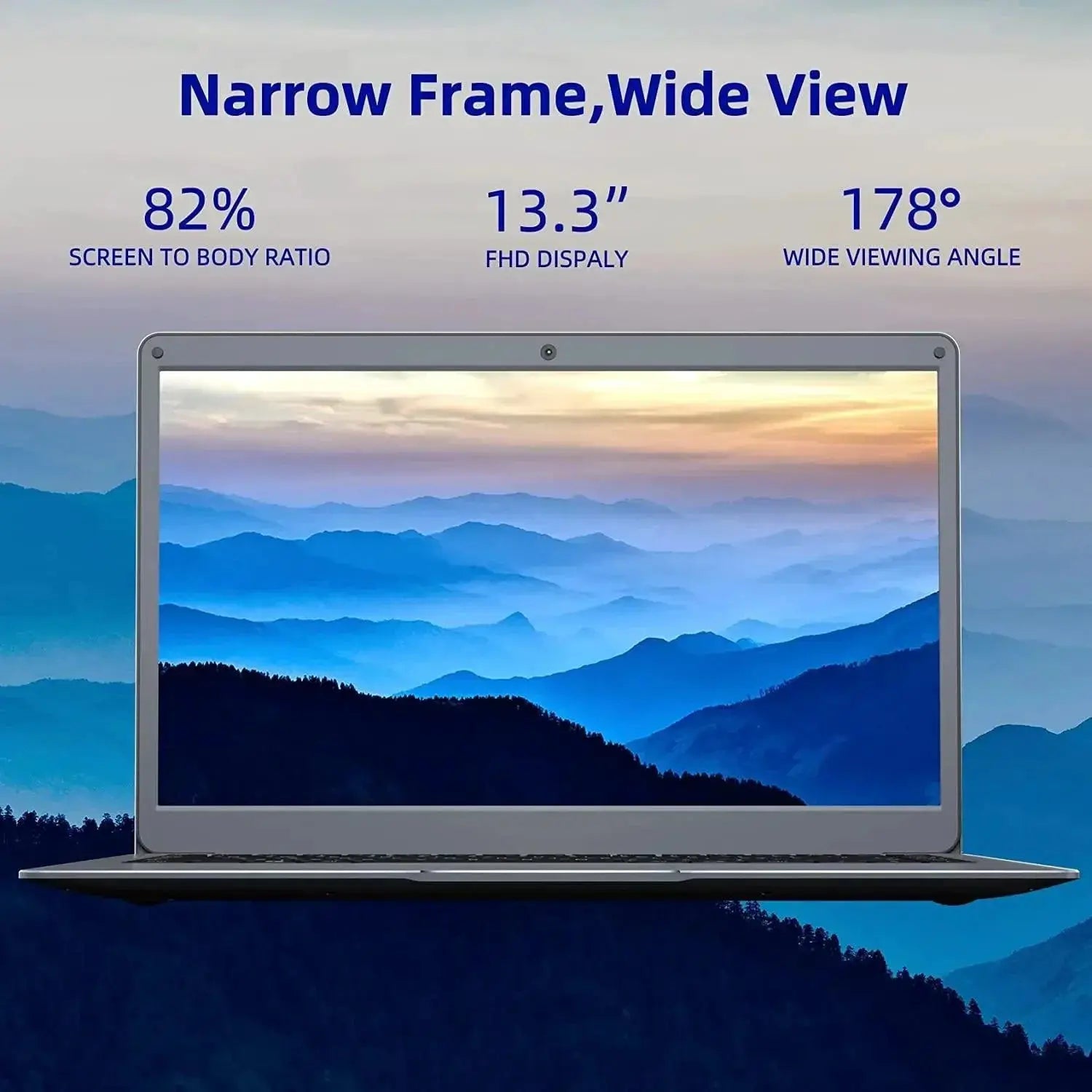 13.3 Inch Intel Celeron Windows 10 Pro Budget Laptop