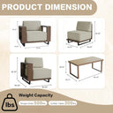 Rattan Outdoor Upholstered Couch