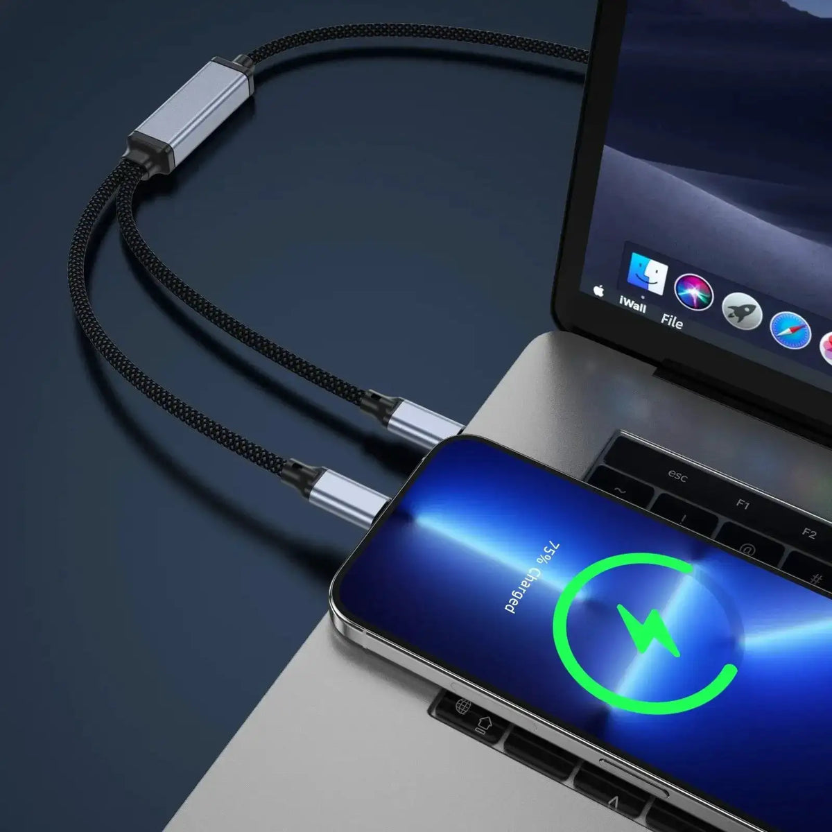 USB C Braided Cable For Samsung — product view 3