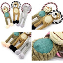 Dog Plush Squeaky Chew Toy for Clean Teeth and Play
