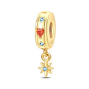 Charm Beads Sterling Silver Golden