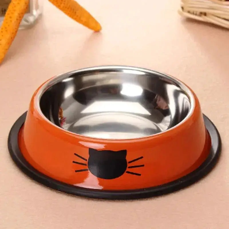 Stainless Steel Cat Feeding Bowl Durable Non Slip Pet Bowl