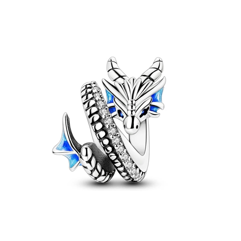 Sterling Silver Blue Charm Whale