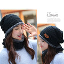 Winter Hat Skullies Beanies For Men Women Wool Scarf Caps