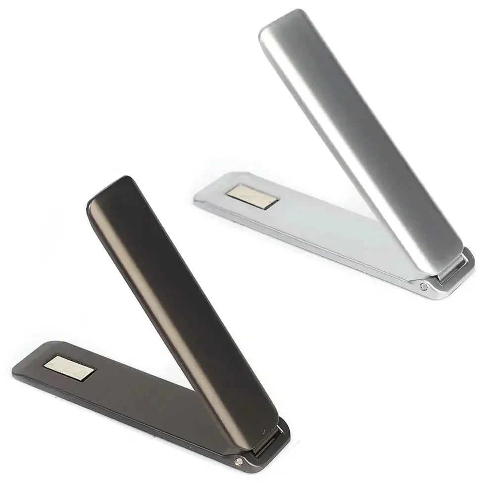 1-2Pcs Universal Strong Magnetic Metal Mobile Phone Holder Stand Folding Adjustable Ultra Thin Phone Kickstand Desktop Bracket