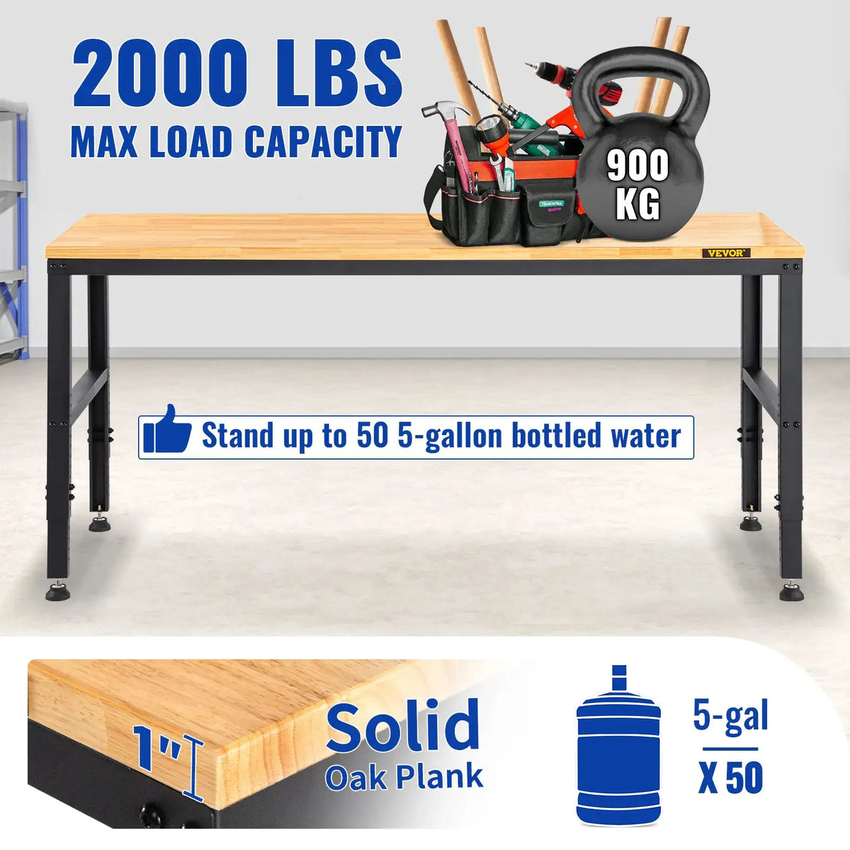 Heavy Duty Adjustable Height Workbench — product image 5