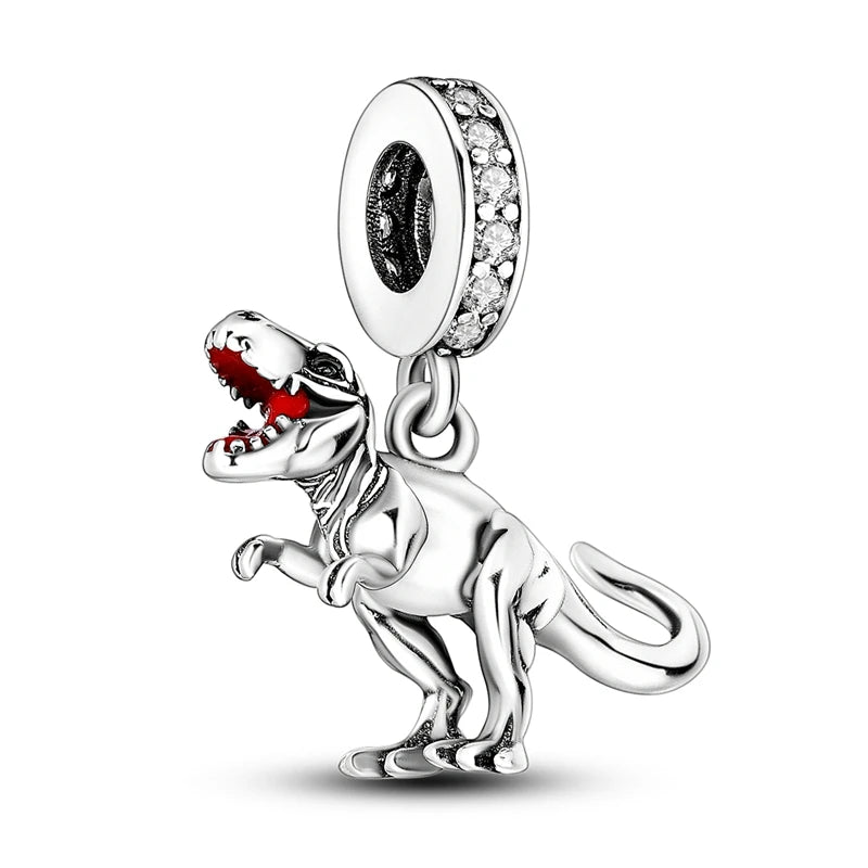 Sterling Silver Fire Dragon T-rex