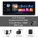 4K Front Lens Dash Cam For Drivers With GPSCarPlay