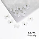 Ribbon Bow Nail Art Kit Elegant Black White Design Set