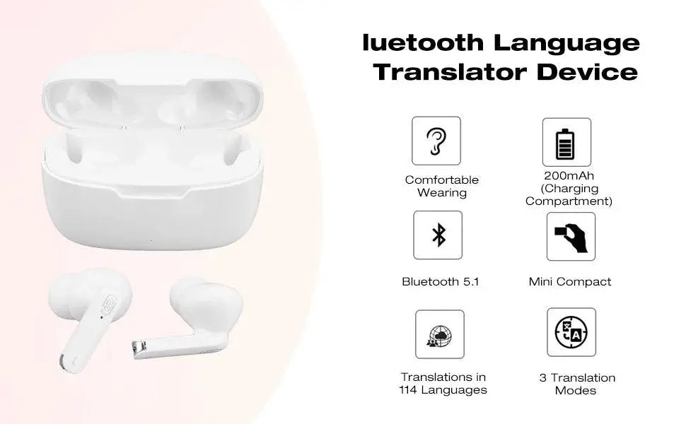 114 Language Translator Earbuds Supports 114 Languages - OurLum.com