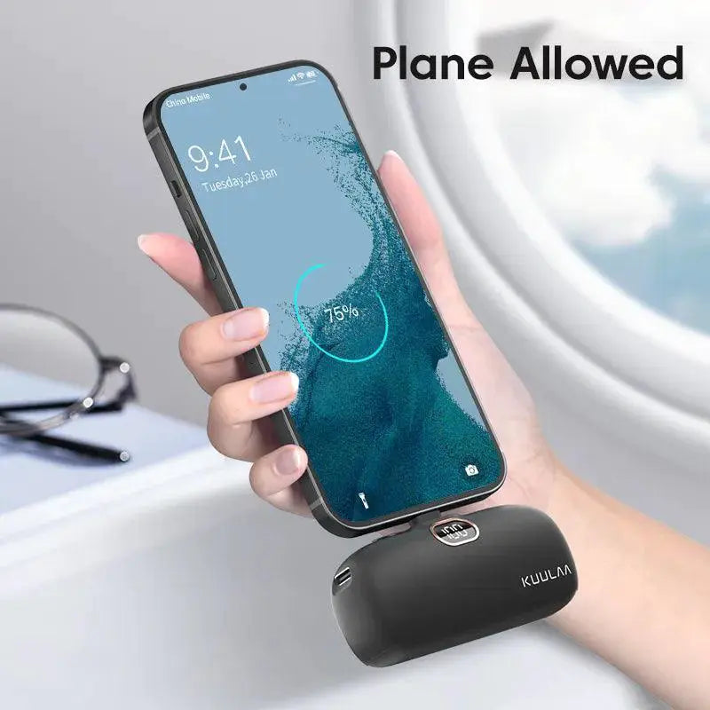 Mini 5000mAh Fast Charge Power Bank For iPhone And Samsung