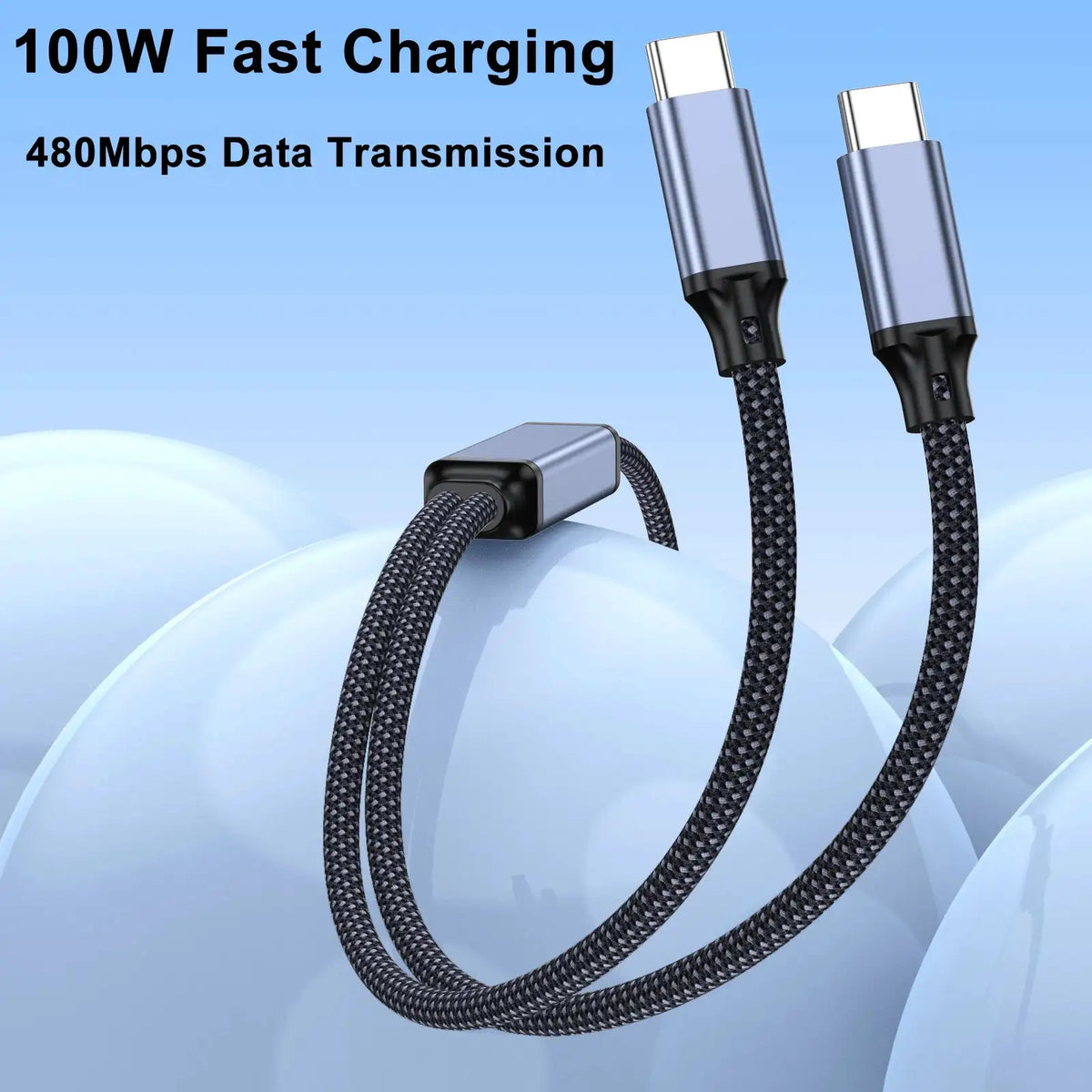 USB C Braided Cable For Samsung — product view 2