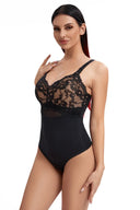 Seamless Lace Thong Bodysuit for Tummy Control Shaping