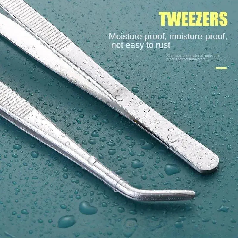 Stainless Steel Elbow Tweezers for Pets Aquarium Medical