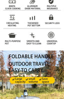 Pressure Cooker Compact Outdoor with Folding Handle 2.2L