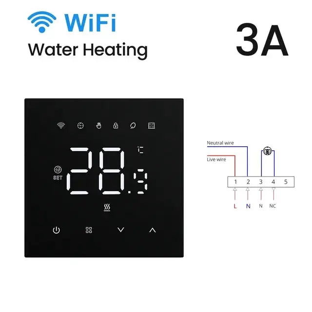 AVATTO WiFi Smart Thermostat，Electric Heating Water Gas Boiler Temperature Controller Works With Tuya Google Home Alexa Alice