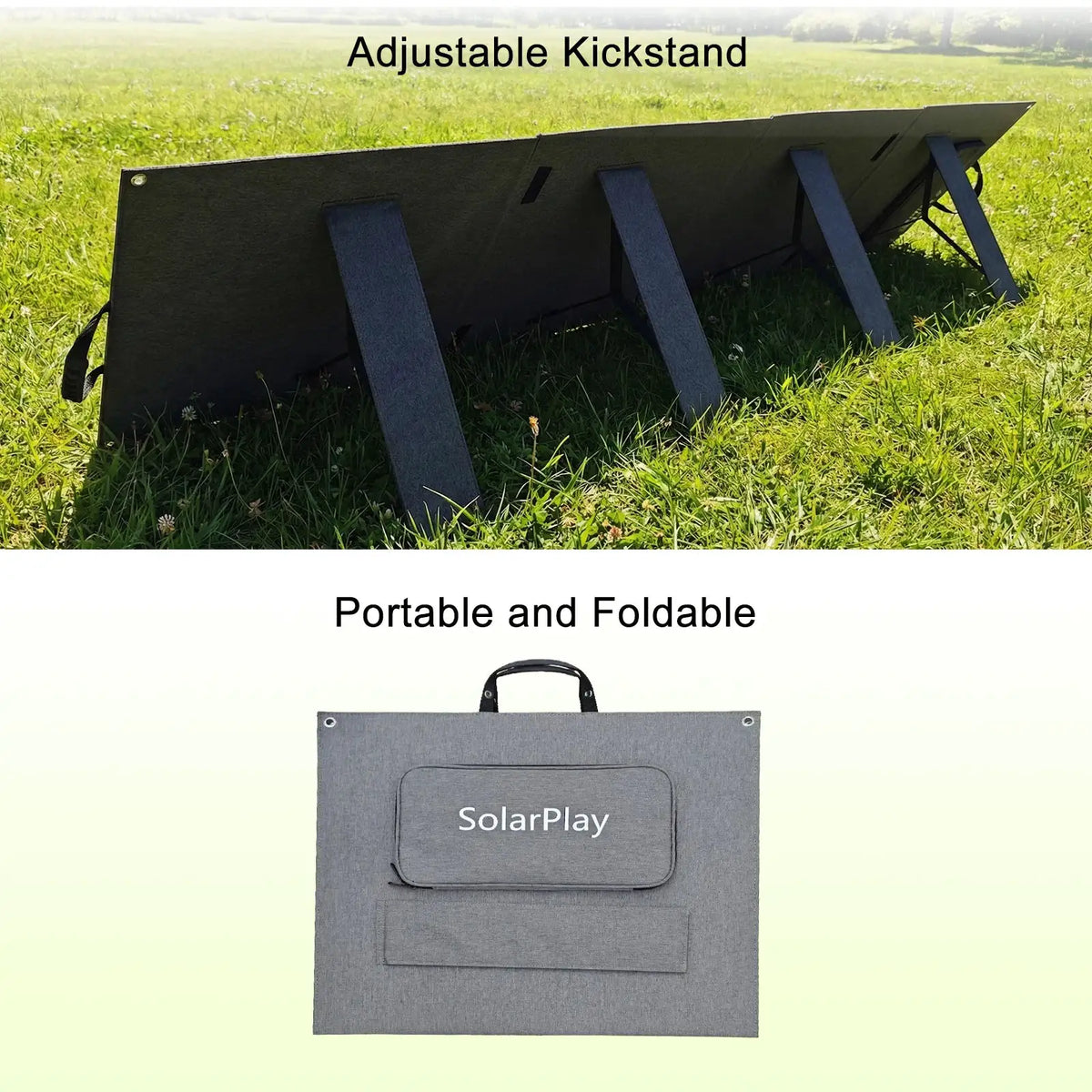 SOLARPLAY 200W 18V Solar Panel Kit Foldable Solar Panel Outdoor Rechargeable Solar Charger For Portable Camping Power Station