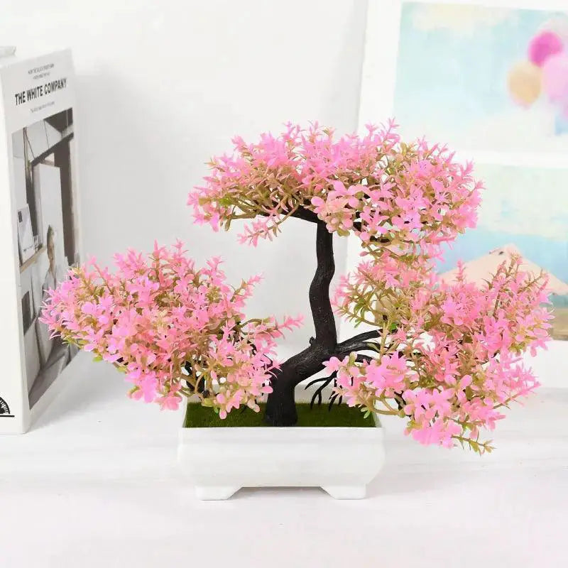 Artificial Bonsai Plant Set for Home Office and Hotel Decor