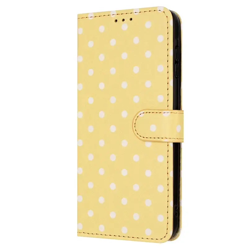 Wave Dot Flip Leather Wallet Card Bag Case for IPhone Air 17 16 E 15 13 11 18 Pro Max 14 Plus 12 Mini 17E I Phone Women Cover