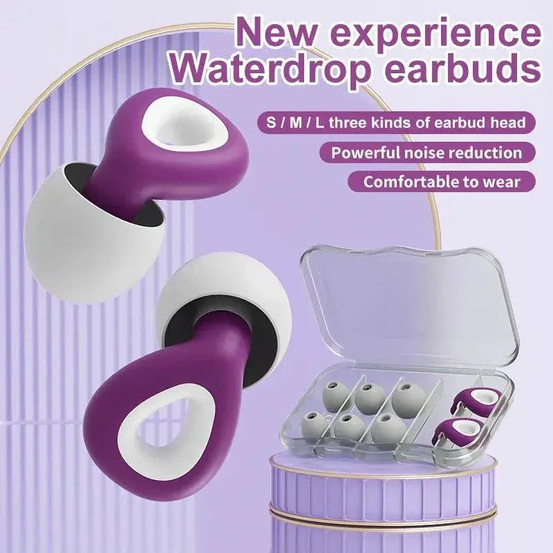 Sleep Ear Plugs Waterproof Silicone Noise Reduction