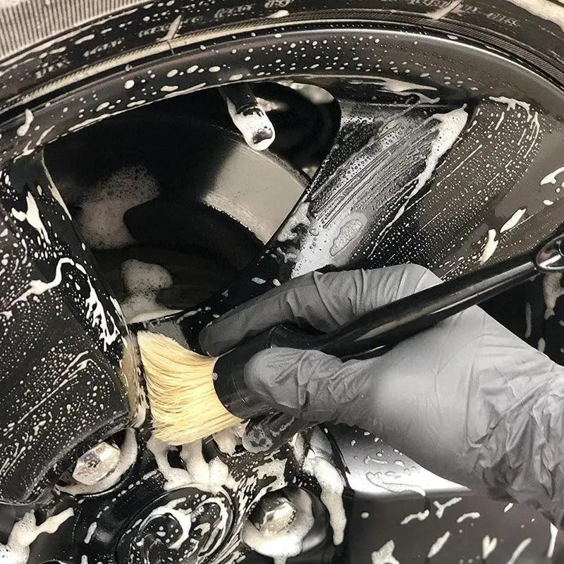 Car Detail Brush Set Premium Boar Hair Bristle Brushes