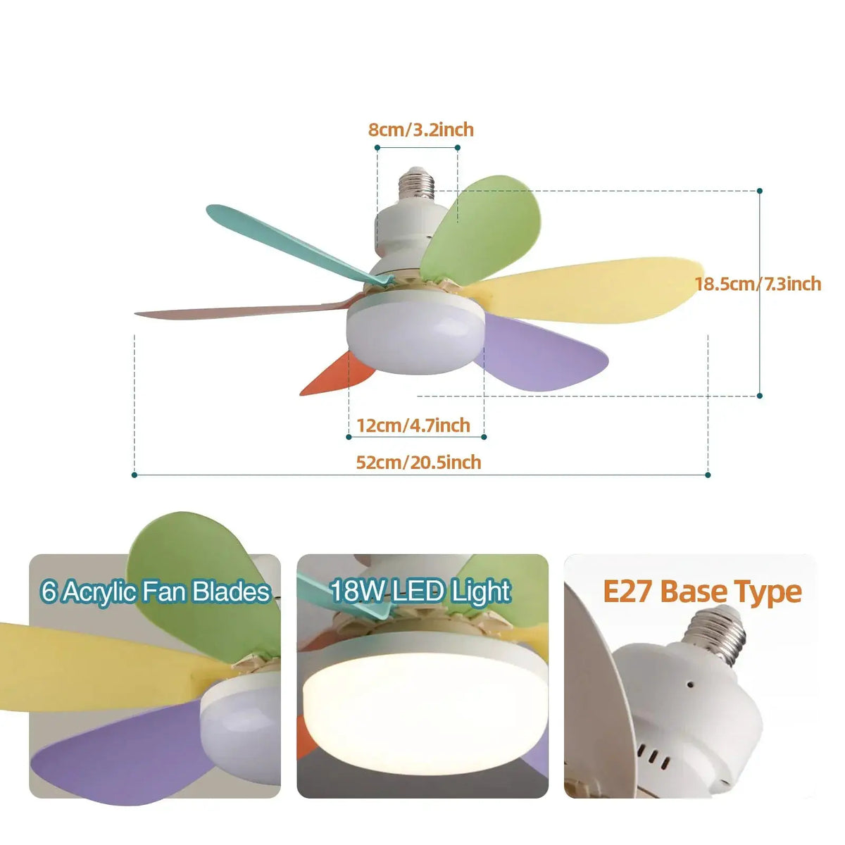 Efficient Ceiling Fan Light for Offices — product view 13