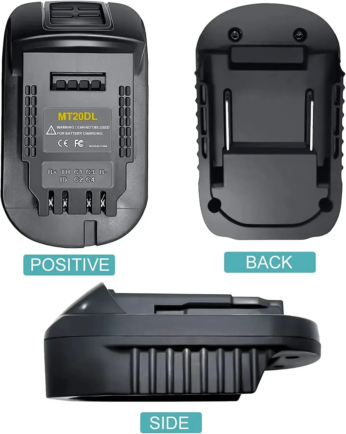 MT20DL Battery Adapter for Makita to DeWalt Tools