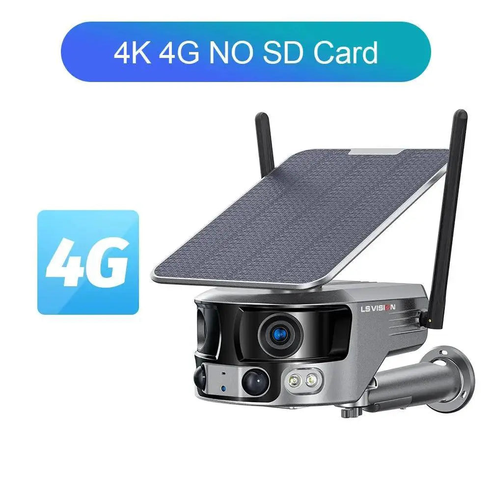 Solar Security Camera for Home Safety — 4K 4G Add 128GB - Variant 2