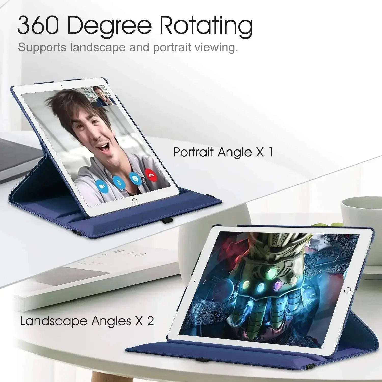 Case For Apple iPad Pro 12.9 2015 2017 360 Rotating Cover