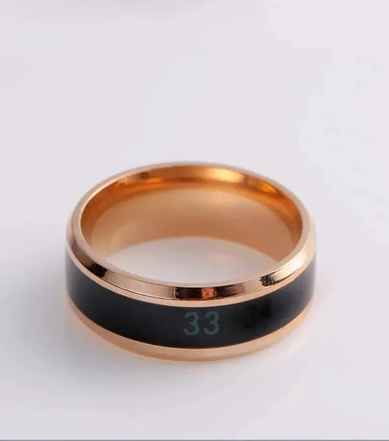 Smart Stainless Steel Mood Color Change Ring for Couples