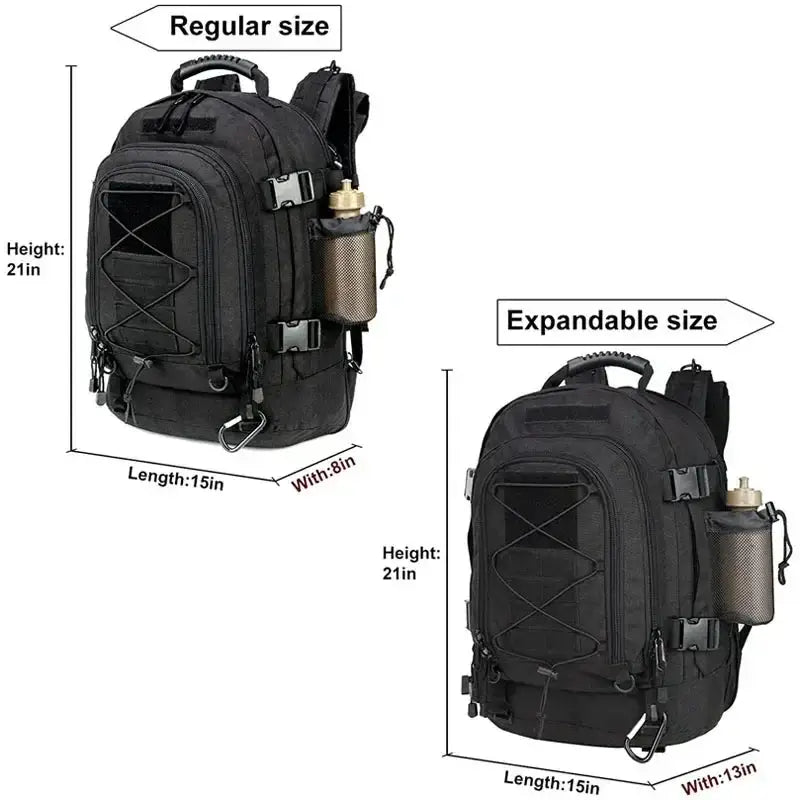60L Tactical Backpack Molle Rucksack for Outdoor Adventure