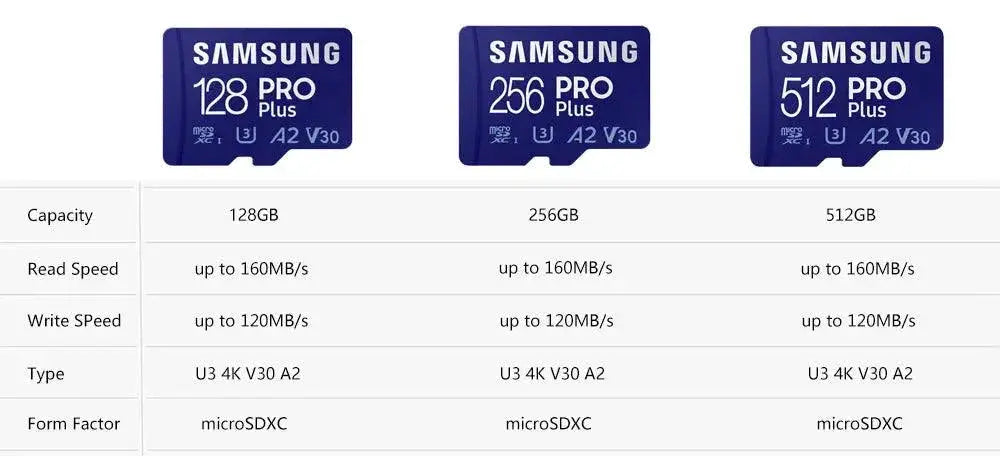 Samsung Evo Plus Micro SD Card High Speed Performance