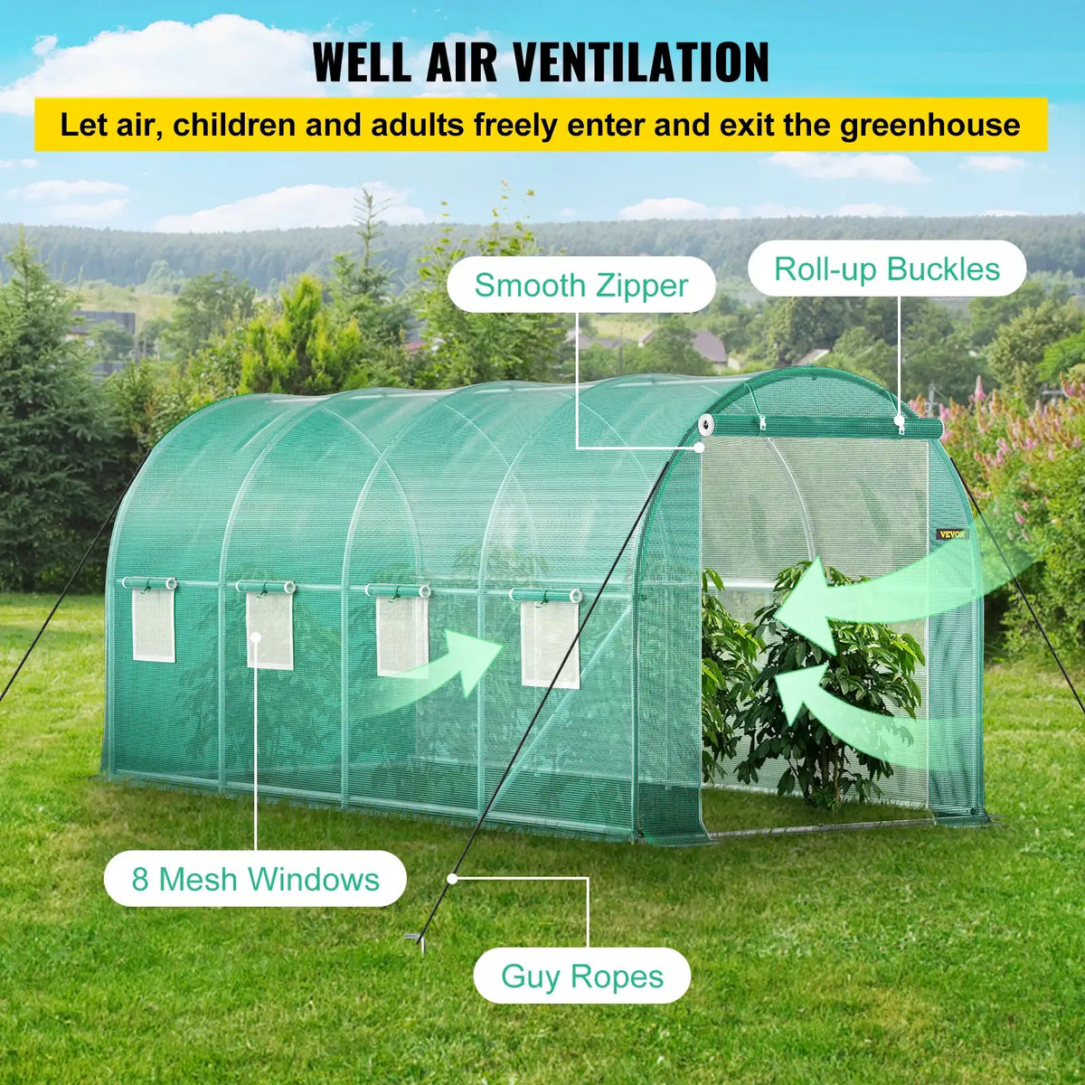 Galvanized Arch Tunnel Greenhouse — product view 5
