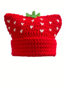 Ruffle Knit Winter Hat