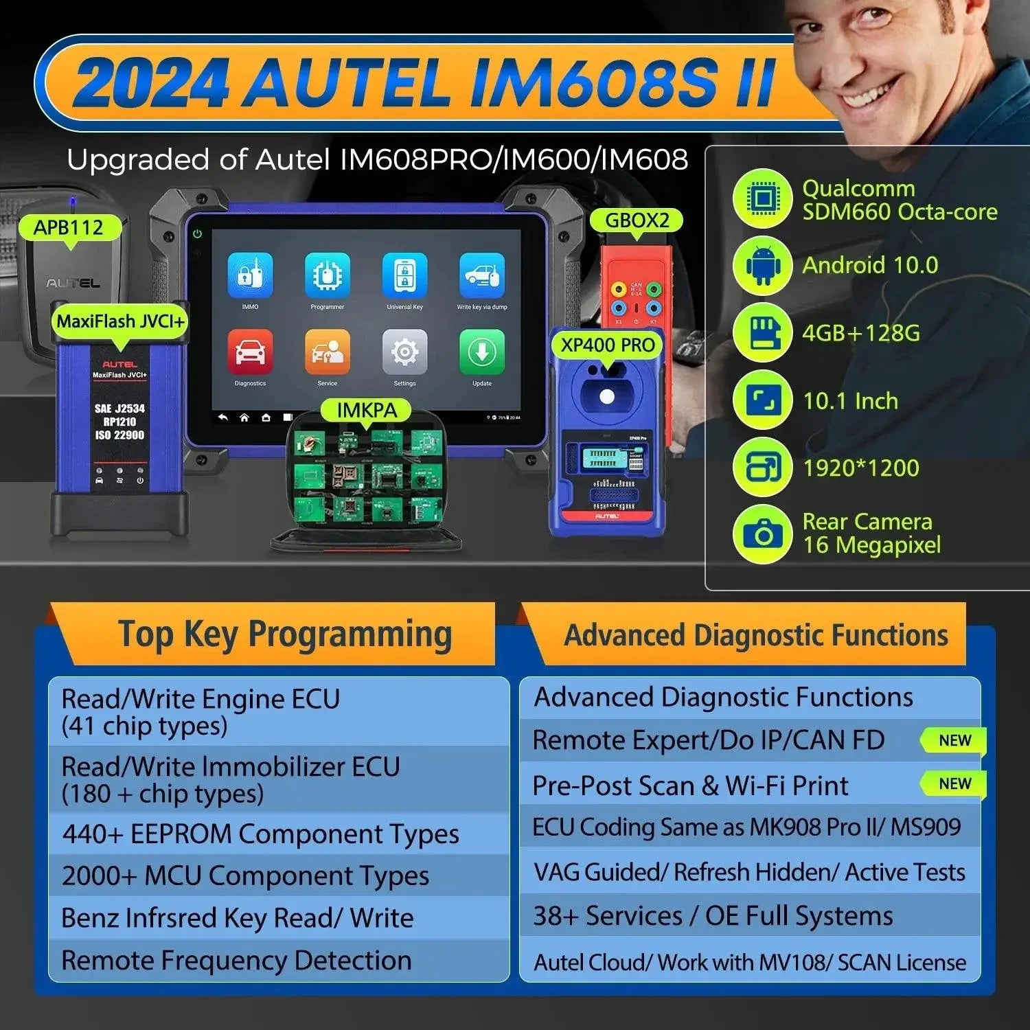 Autel MaxiIM IM608 II Pro Advanced Key Programming Tool