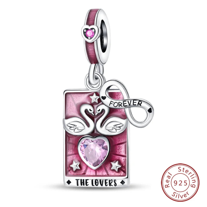 Charm Sterling Silver Tarot Card